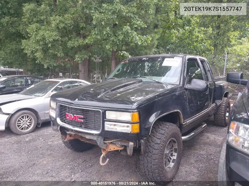 1995 GMC Sierra K1500 VIN: 2GTEK19K7S1557747 Lot: 40151976