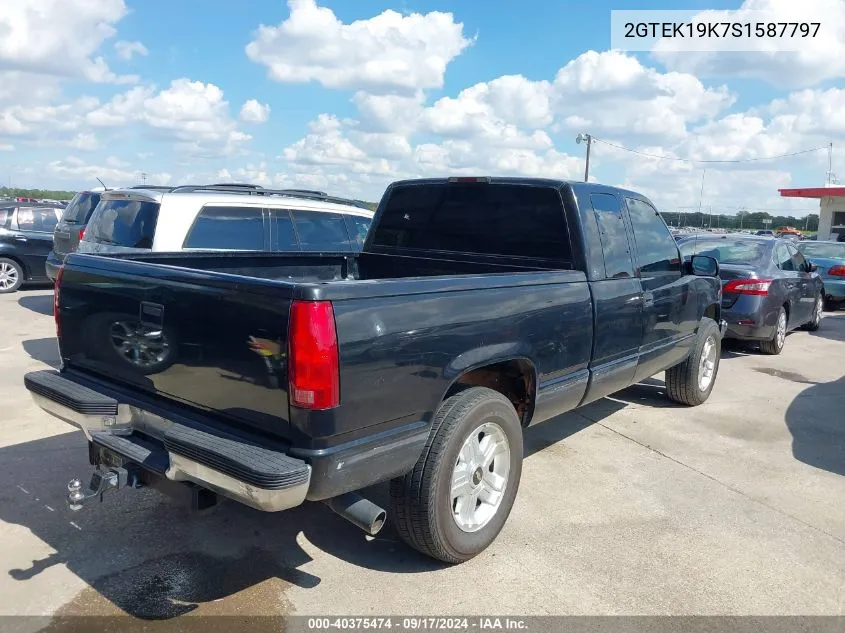 1995 GMC Sierra K1500 VIN: 2GTEK19K7S1587797 Lot: 40375474