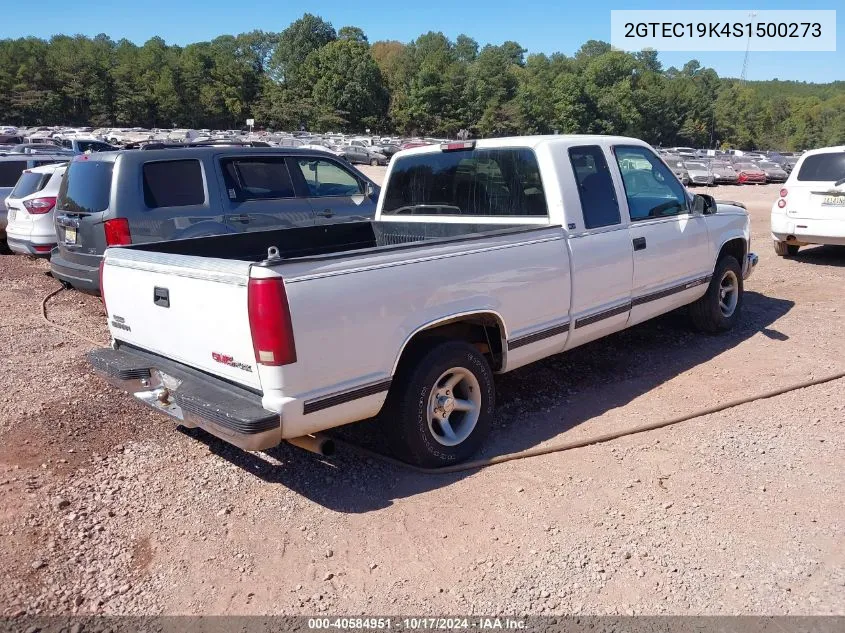 1995 GMC Sierra C1500 VIN: 2GTEC19K4S1500273 Lot: 40584951