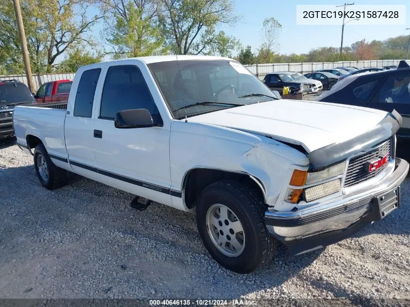 1995 GMC Sierra C1500 VIN: 2GTEC19K2S1587428 Lot: 40646135