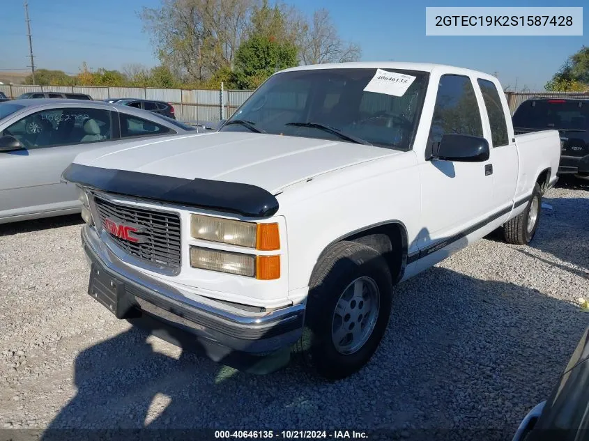 1995 GMC Sierra C1500 VIN: 2GTEC19K2S1587428 Lot: 40646135