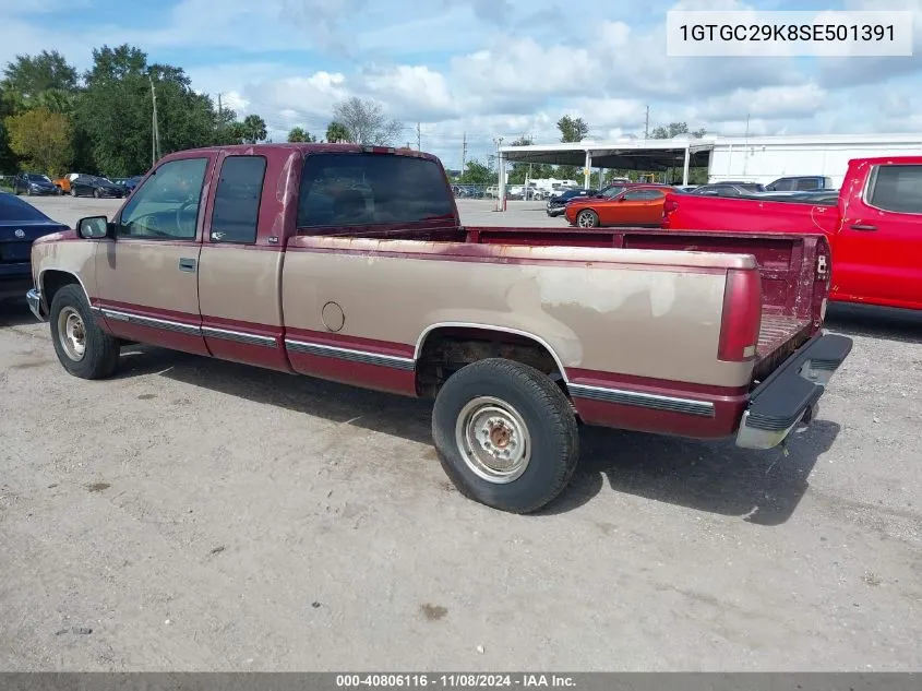 1995 GMC Sierra C2500 VIN: 1GTGC29K8SE501391 Lot: 40806116