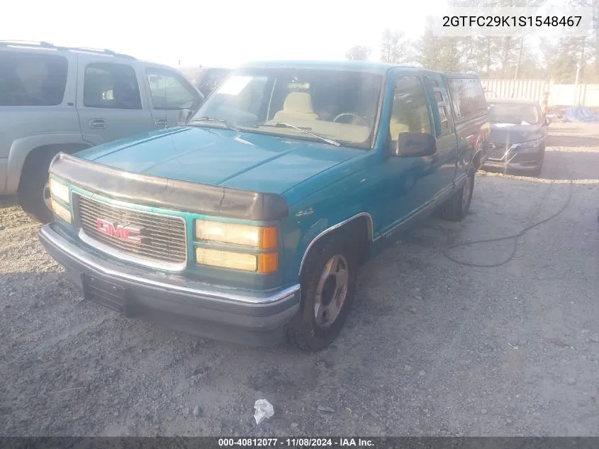 1995 GMC Sierra C2500 VIN: 2GTFC29K1S1548467 Lot: 40812077