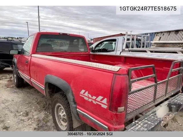 1996 GMC Sierra K2500 VIN: 1GTGK24R7TE518675 Lot: 30048705