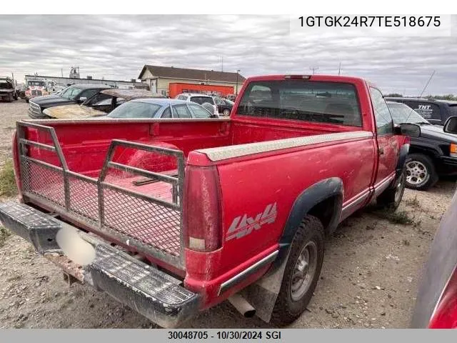 1996 GMC Sierra K2500 VIN: 1GTGK24R7TE518675 Lot: 30048705