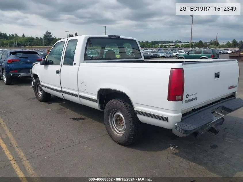 1996 GMC Sierra C1500 VIN: 2GTEC19R7T1512349 Lot: 40066352