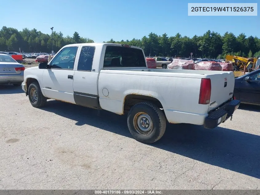 1996 GMC Sierra C1500 VIN: 2GTEC19W4T1526375 Lot: 40170186