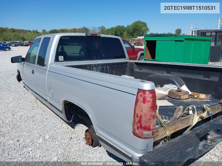 1996 GMC Sierra C1500 VIN: 2GTEC19R8T1510531 Lot: 40350669