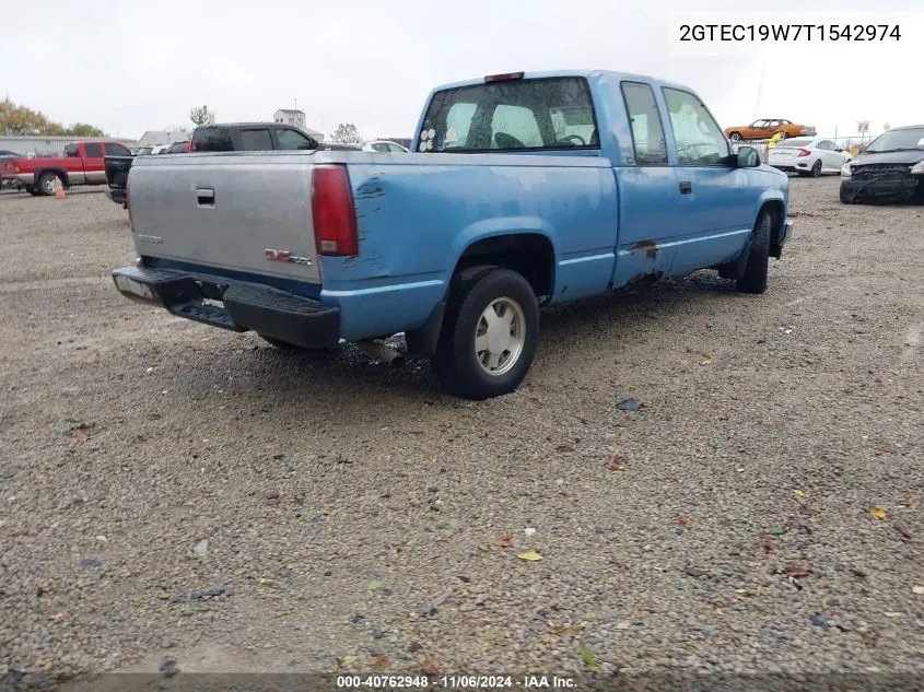 1996 GMC Sierra C1500 VIN: 2GTEC19W7T1542974 Lot: 40762948