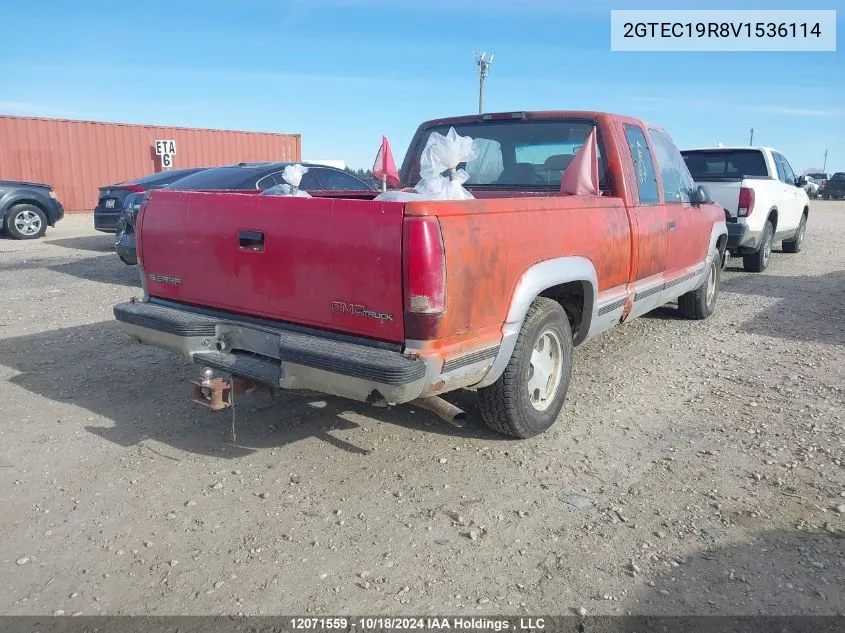 1997 GMC Sierra 1500 VIN: 2GTEC19R8V1536114 Lot: 12071559