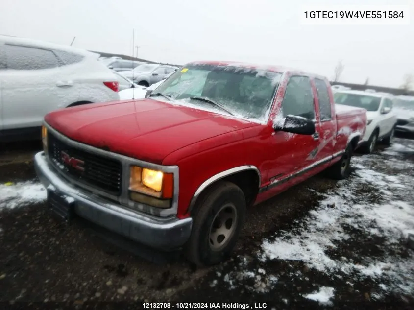 1997 GMC Sierra 1500 VIN: 1GTEC19W4VE551584 Lot: 12132708