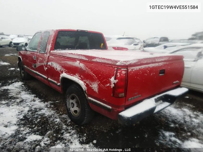 1997 GMC Sierra 1500 VIN: 1GTEC19W4VE551584 Lot: 12132708