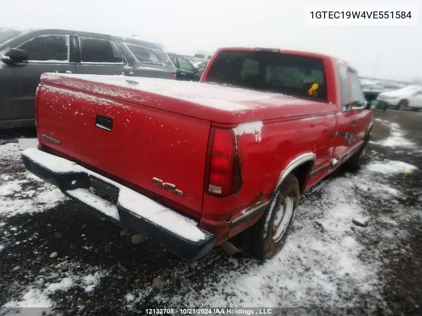 1997 GMC Sierra 1500 VIN: 1GTEC19W4VE551584 Lot: 12132708