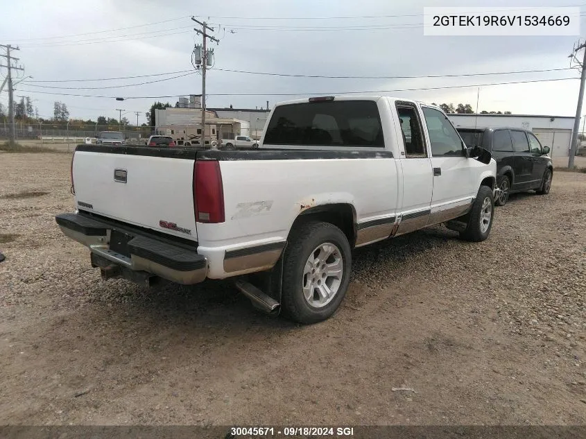 1997 GMC Sierra K1500 VIN: 2GTEK19R6V1534669 Lot: 30045671