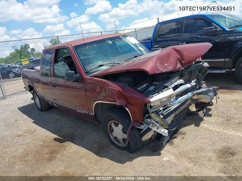 1997 GMC Sierra 1500 Sl Wideside VIN: 1GTEC19R7VE534451 Lot: 39732297