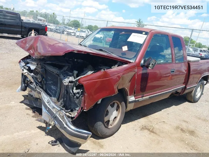 1997 GMC Sierra 1500 Sl Wideside VIN: 1GTEC19R7VE534451 Lot: 39732297