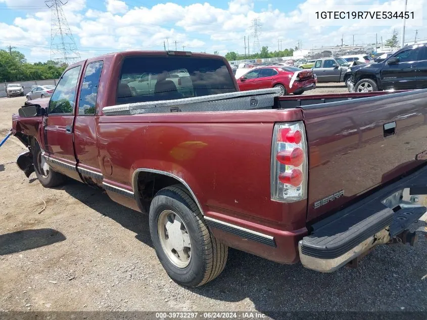 1997 GMC Sierra 1500 Sl Wideside VIN: 1GTEC19R7VE534451 Lot: 39732297