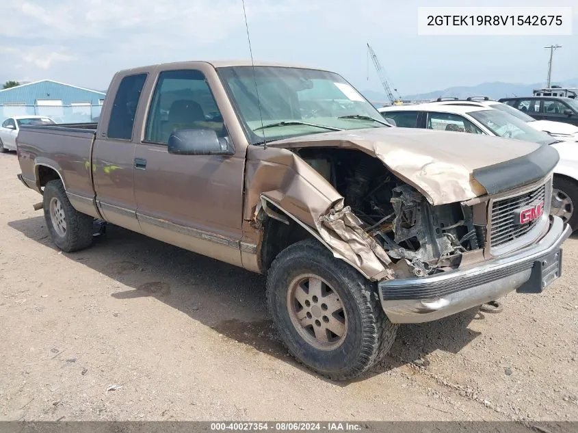 1997 GMC Sierra 1500 Sl Sportside/Sl Wideside VIN: 2GTEK19R8V1542675 Lot: 40027354