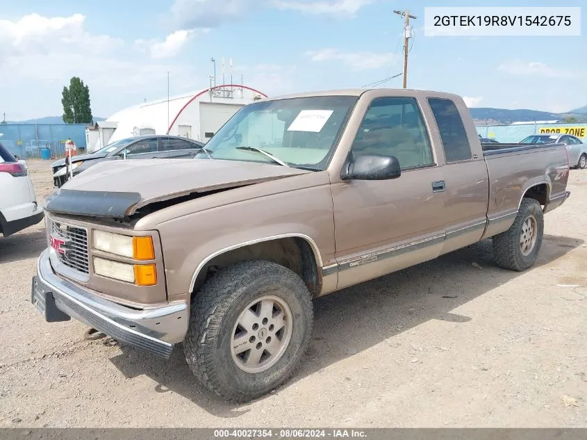 1997 GMC Sierra 1500 Sl Sportside/Sl Wideside VIN: 2GTEK19R8V1542675 Lot: 40027354