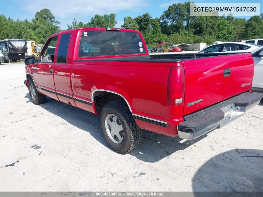 1997 GMC Sierra 1500 C1500 VIN: 2GTEC19M9V1547630 Lot: 40138997