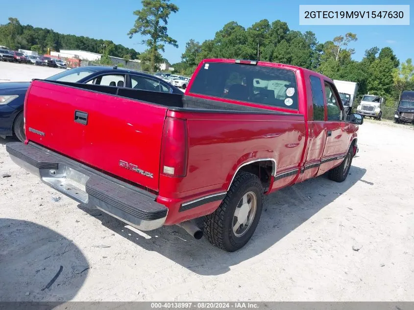 1997 GMC Sierra 1500 C1500 VIN: 2GTEC19M9V1547630 Lot: 40138997