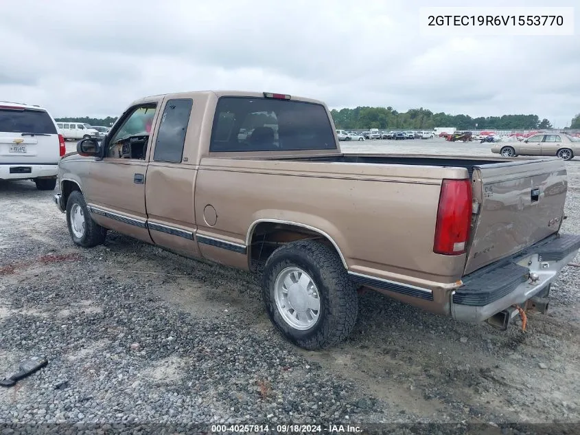 1997 GMC Sierra 1500 Sl Wideside VIN: 2GTEC19R6V1553770 Lot: 40257814