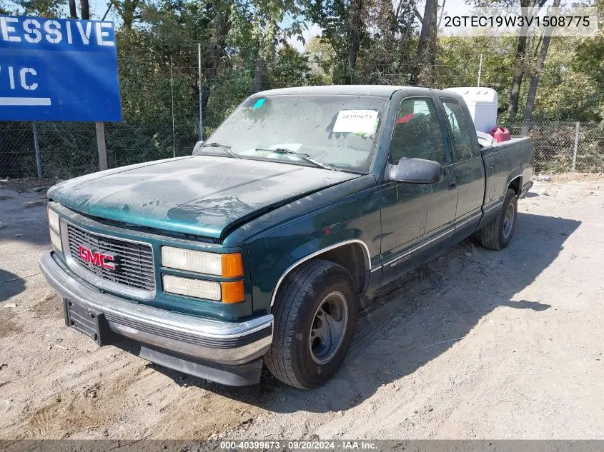 1997 GMC Sierra 1500 Sl Wideside VIN: 2GTEC19W3V1508775 Lot: 40399673