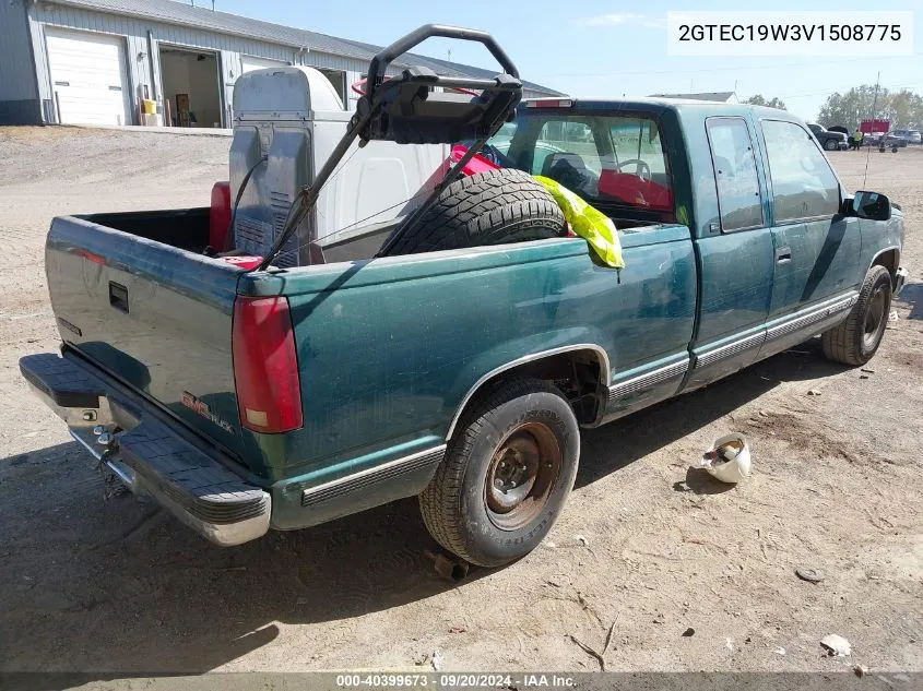 1997 GMC Sierra 1500 Sl Wideside VIN: 2GTEC19W3V1508775 Lot: 40399673