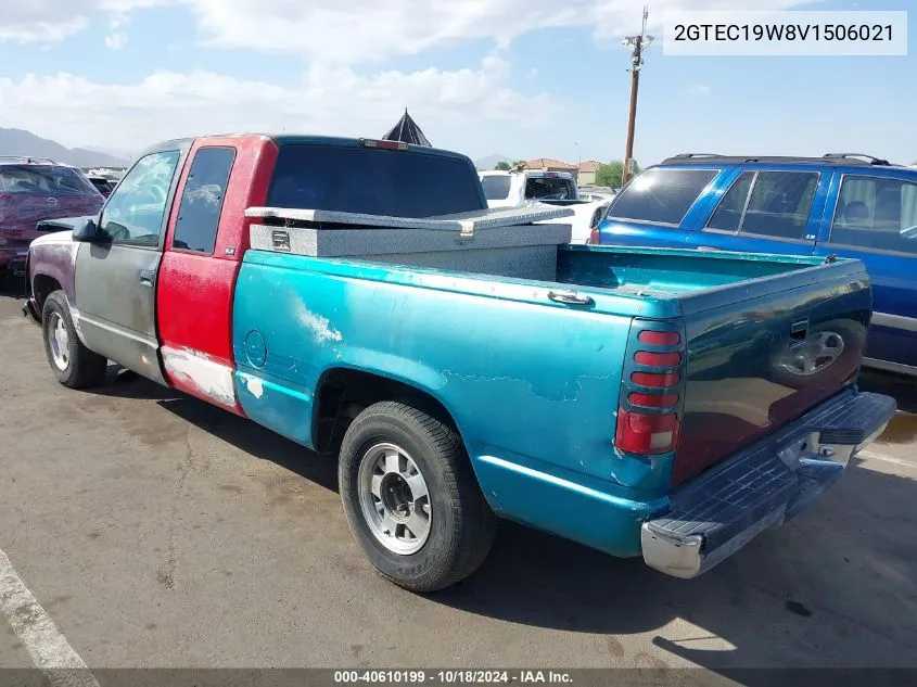 1997 GMC Sierra 1500 Sl Wideside VIN: 2GTEC19W8V1506021 Lot: 40610199