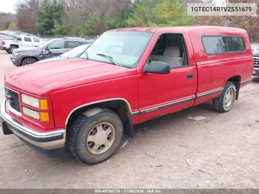 1997 GMC Sierra 1500 Sl Wideside VIN: 1GTEC14R1VZ551679 Lot: 40785739