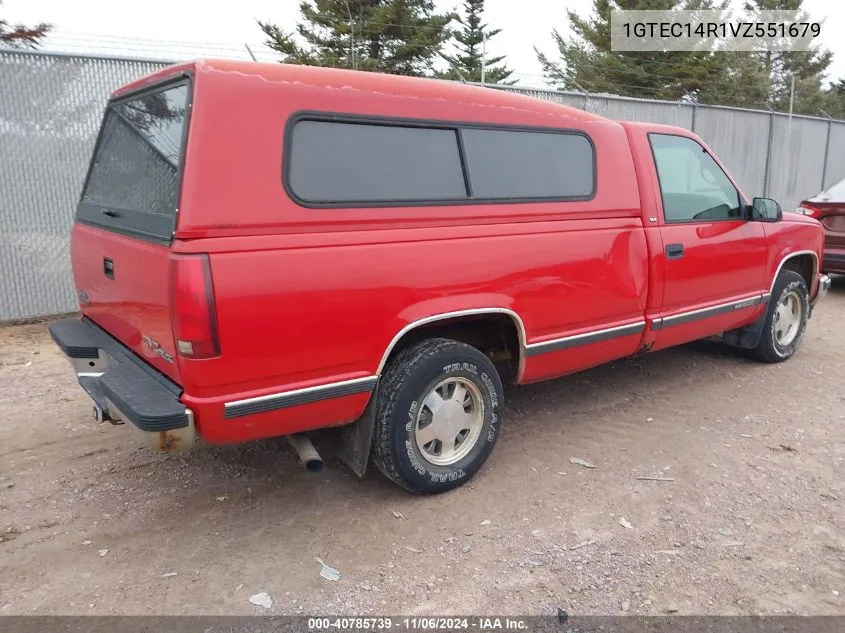 1997 GMC Sierra 1500 Sl Wideside VIN: 1GTEC14R1VZ551679 Lot: 40785739