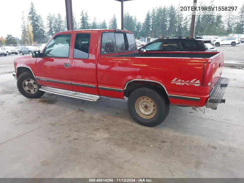 1997 GMC Sierra 1500 Sl Wideside VIN: 2GTEK19R5V1558297 Lot: 40814258