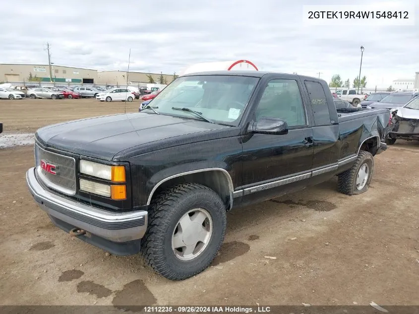 1998 GMC Sierra 1500 VIN: 2GTEK19R4W1548412 Lot: 12112235