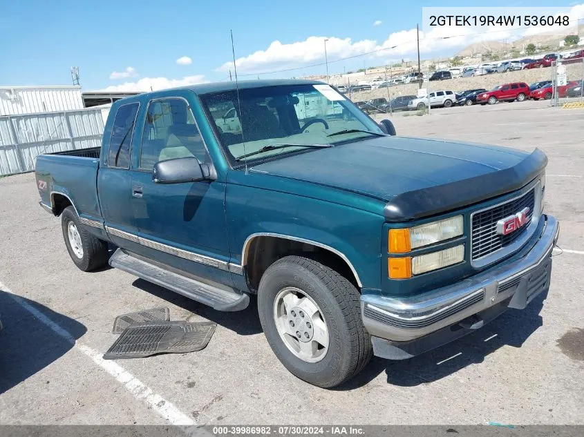 1998 GMC Sierra 1500 Sl Wideside VIN: 2GTEK19R4W1536048 Lot: 39986982