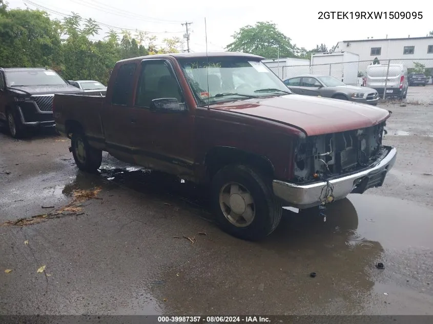 1998 GMC Sierra 1500 Sl Wideside VIN: 2GTEK19RXW1509095 Lot: 39987357