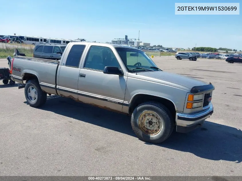 1998 GMC Sierra 1500 Sl Wideside VIN: 2GTEK19M9W1530699 Lot: 40273873