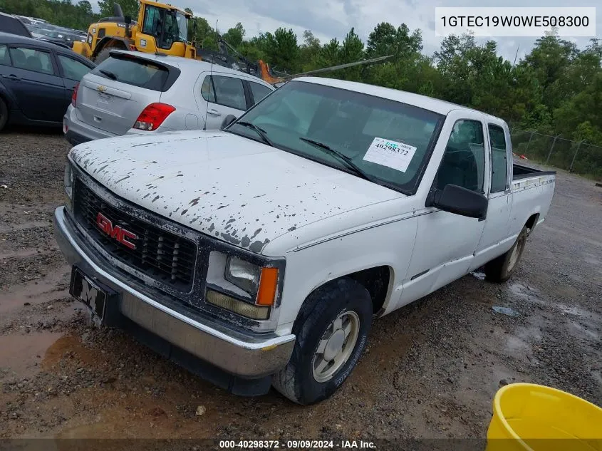 1998 GMC Sierra 1500 Sl Wideside VIN: 1GTEC19W0WE508300 Lot: 40298372