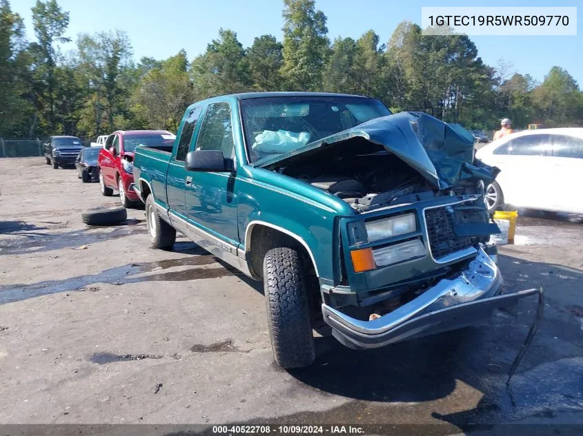 1998 GMC Sierra 1500 Sl Wideside VIN: 1GTEC19R5WR509770 Lot: 40522708