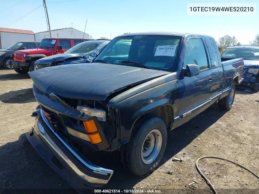 1998 GMC Sierra 1500 Sl Wideside VIN: 1GTEC19W4WE520210 Lot: 40621514