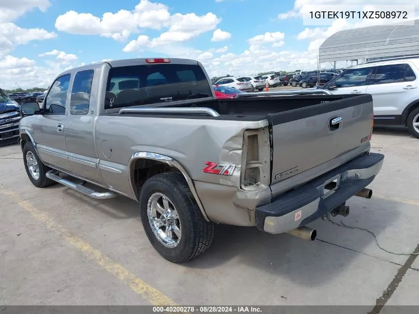 1999 GMC Sierra 1500 Sle VIN: 1GTEK19T1XZ508972 Lot: 40200278