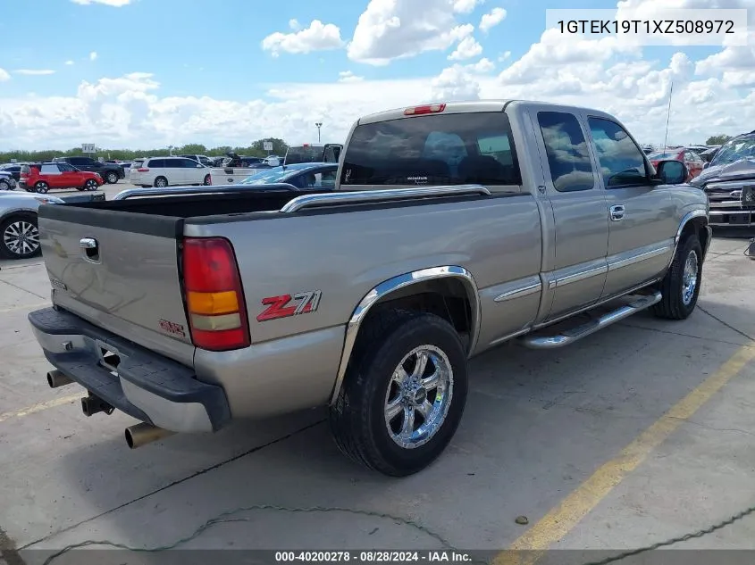 1999 GMC Sierra 1500 Sle VIN: 1GTEK19T1XZ508972 Lot: 40200278