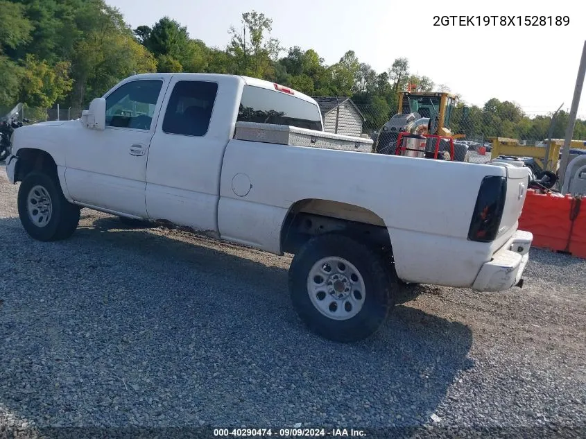 1999 GMC Sierra 1500 Sle VIN: 2GTEK19T8X1528189 Lot: 40290474