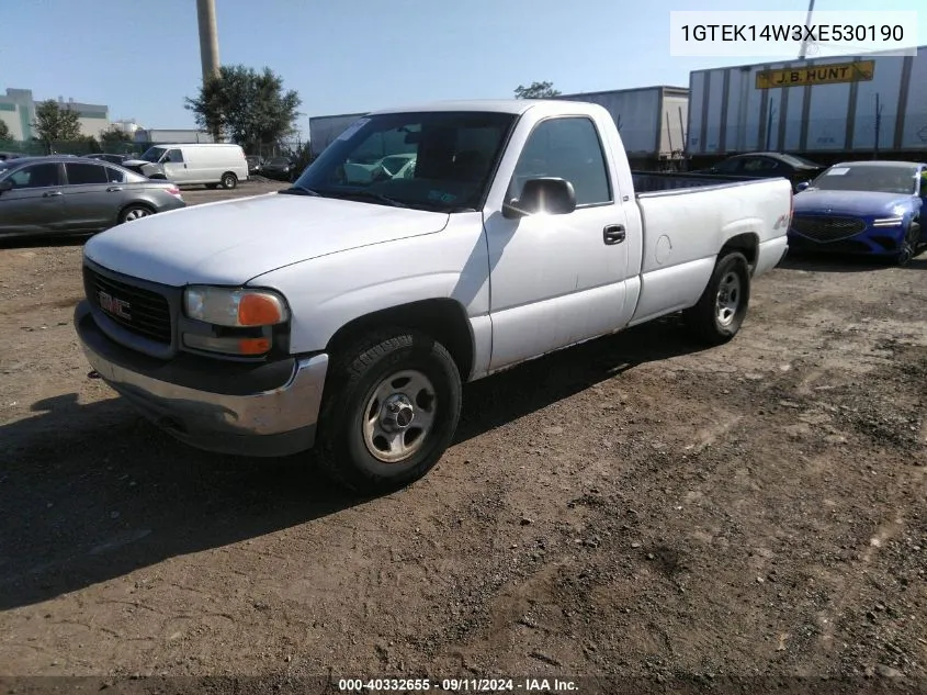 1999 GMC Sierra 1500 Sl VIN: 1GTEK14W3XE530190 Lot: 40332655