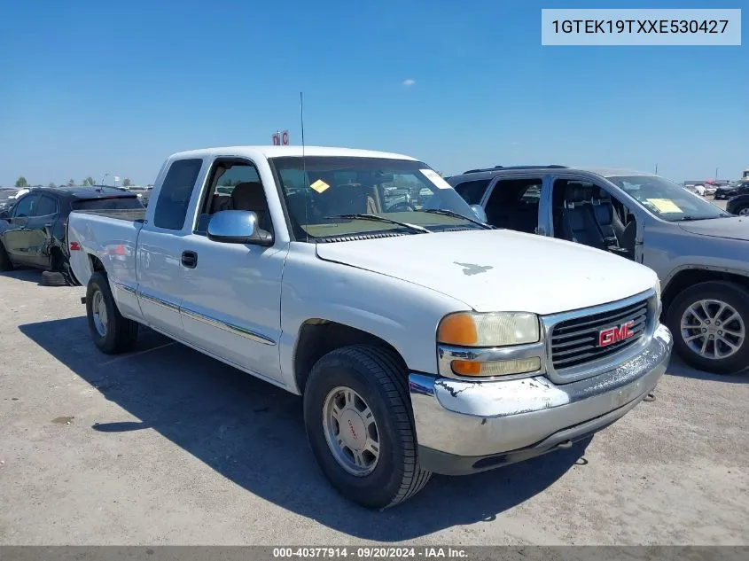 1999 GMC Sierra 1500 Sle VIN: 1GTEK19TXXE530427 Lot: 40377914