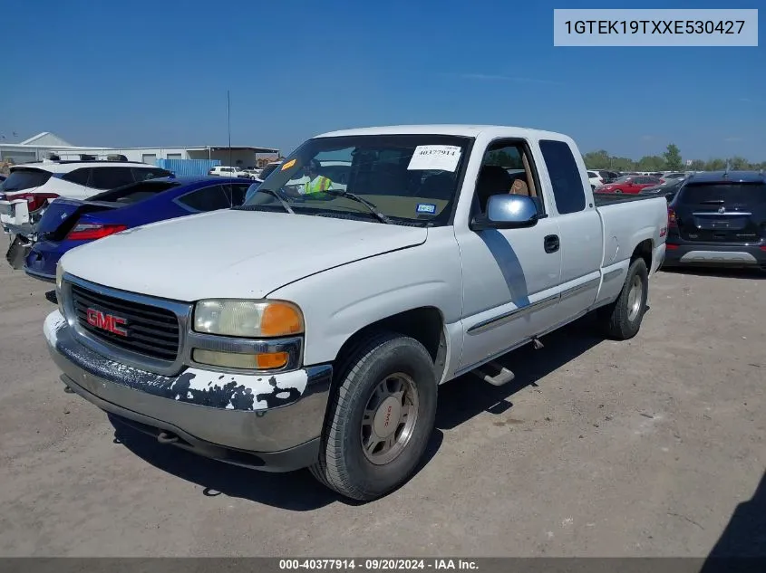 1999 GMC Sierra 1500 Sle VIN: 1GTEK19TXXE530427 Lot: 40377914