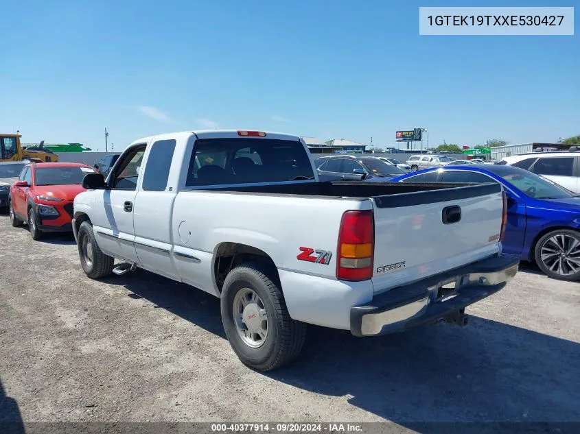 1999 GMC Sierra 1500 Sle VIN: 1GTEK19TXXE530427 Lot: 40377914