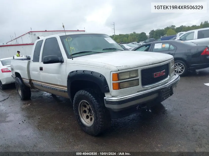 1999 GMC Sierra 1500 Sle VIN: 1GTEK19R4XR506329 Lot: 40443535