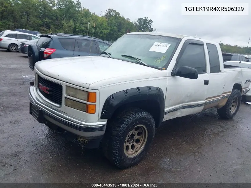 1999 GMC Sierra 1500 Sle VIN: 1GTEK19R4XR506329 Lot: 40443535