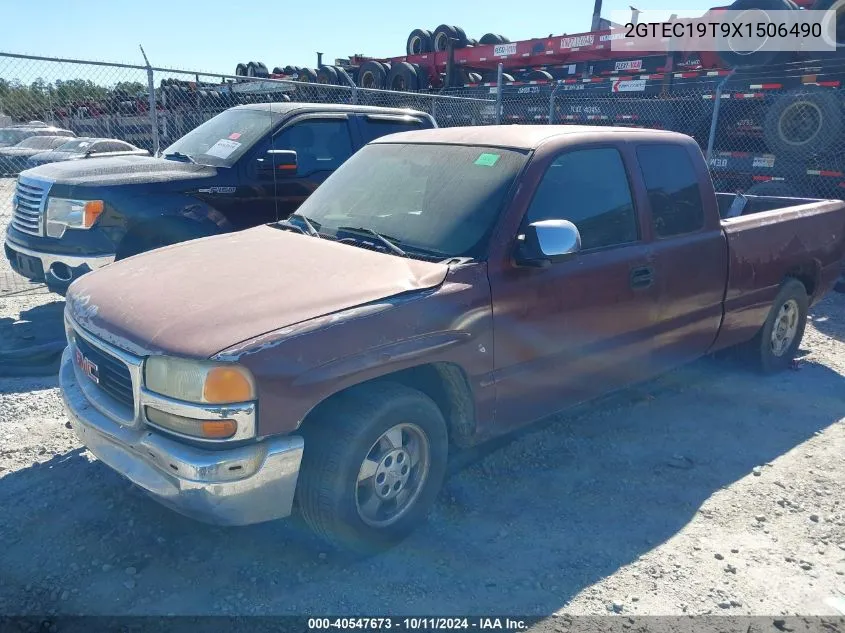 1999 GMC Sierra 1500 Sle VIN: 2GTEC19T9X1506490 Lot: 40547673