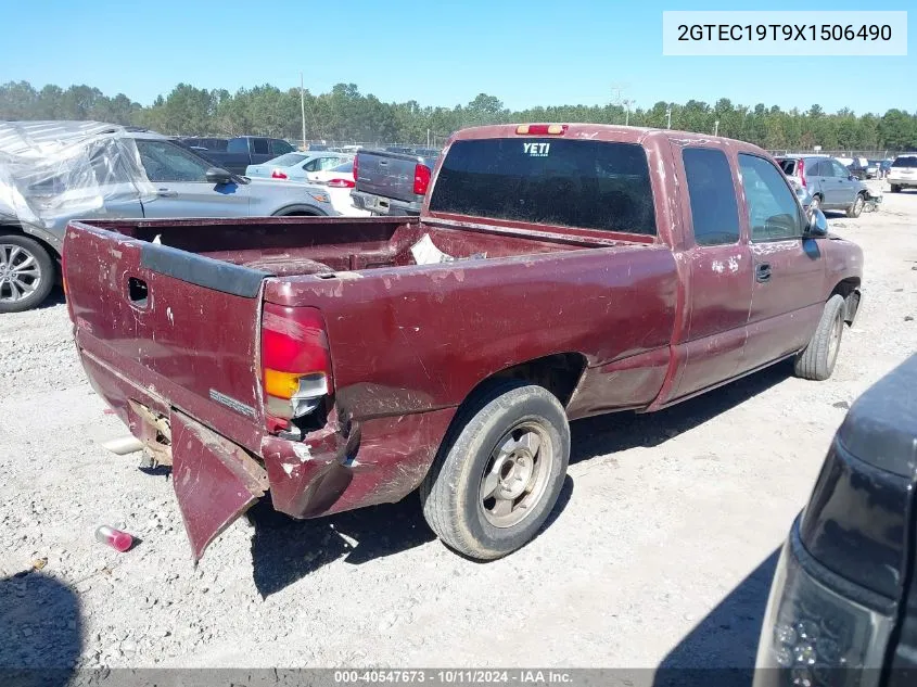 1999 GMC Sierra 1500 Sle VIN: 2GTEC19T9X1506490 Lot: 40547673